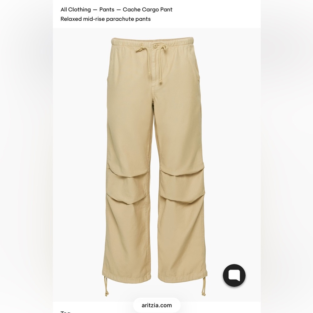 Aritzia Tna Tan Cargo Pants